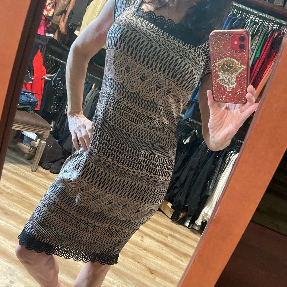 Silk shift dress